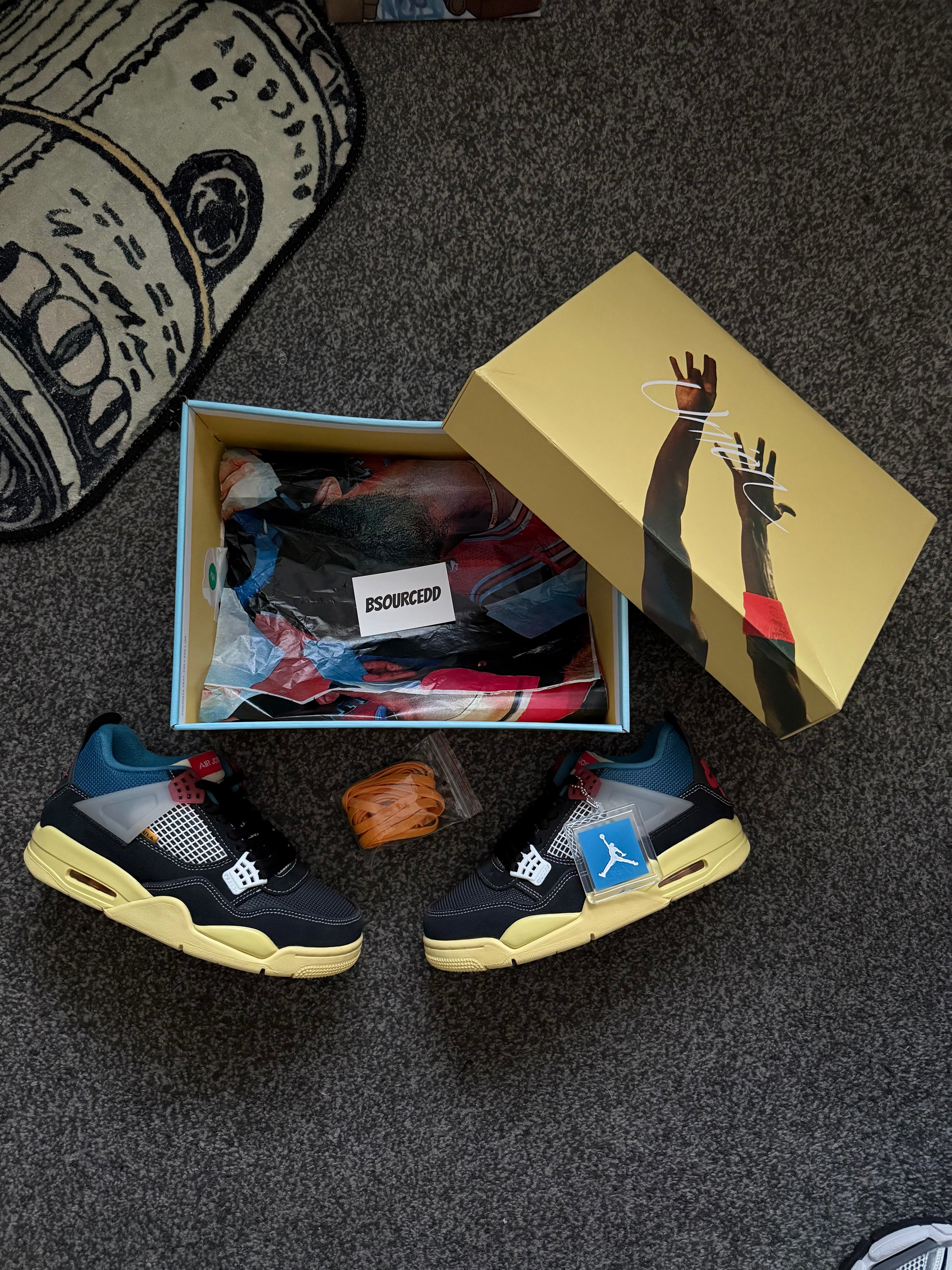 AIR JORDAN 4 RETRO UNION OFF NOIR