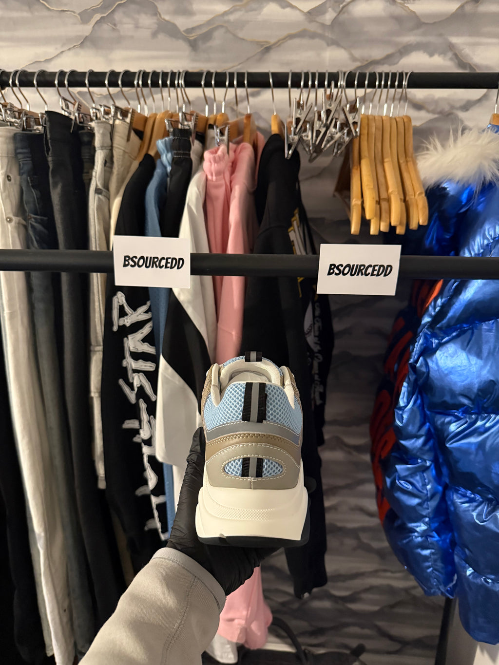 DIOR B22 SKY BLUE AND GREY