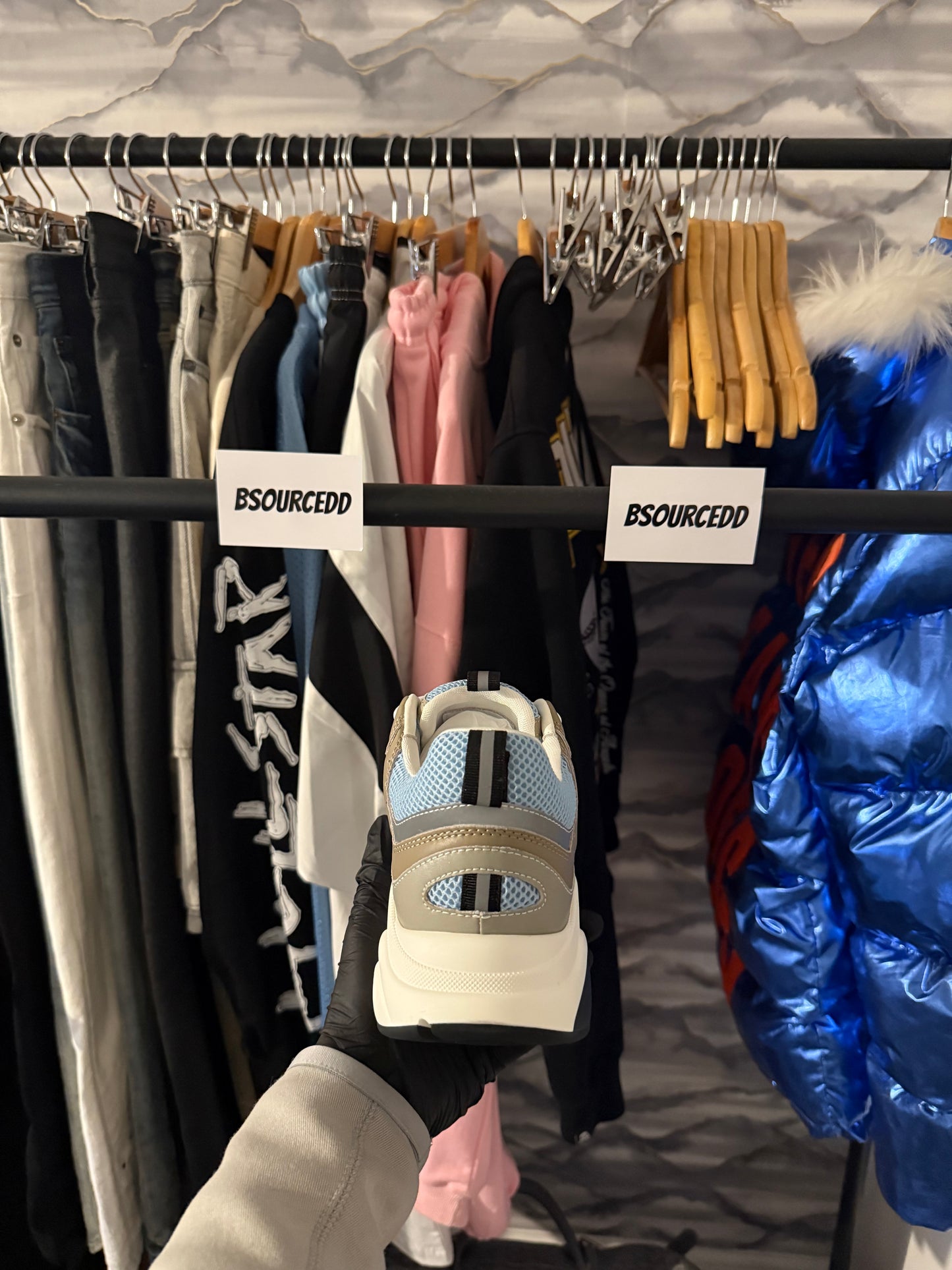 DIOR B22 SKY BLUE AND GREY