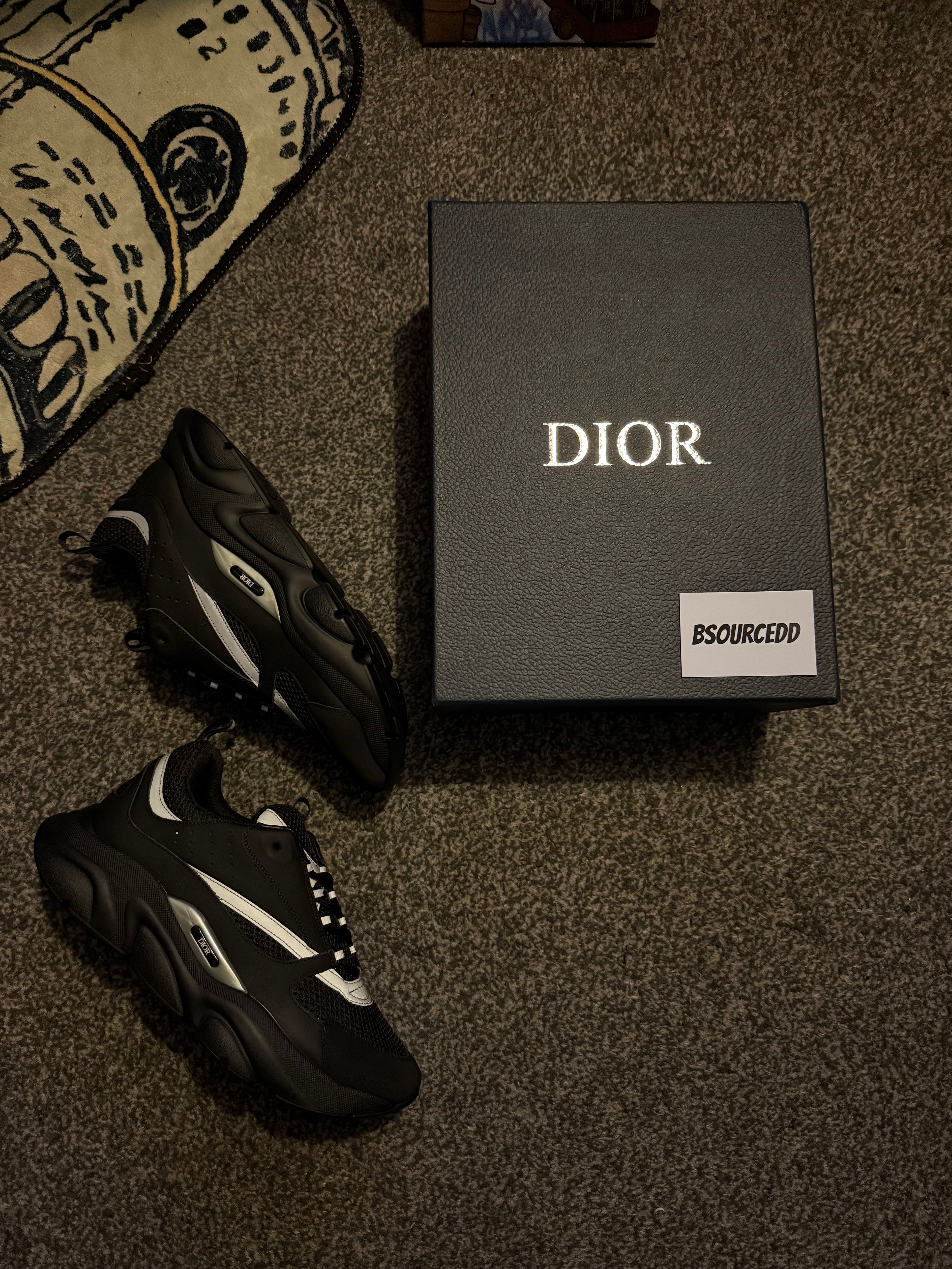 DIOR B22 BLACK SILVER