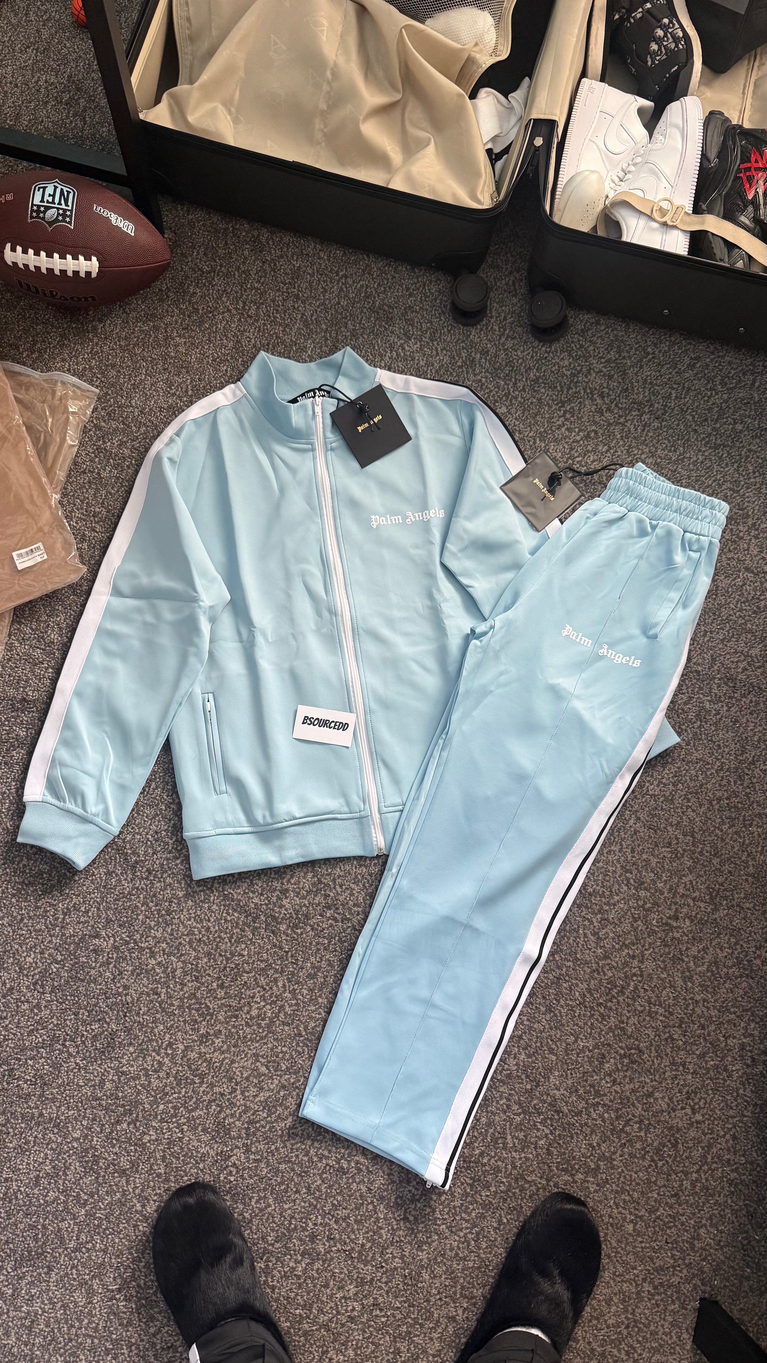 PALM ANGELS TRACKSUIT BABY BLUE