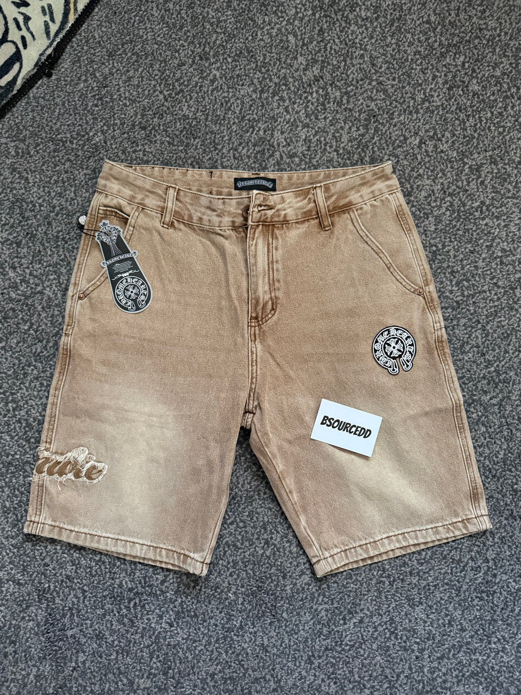 CHROME HEART JORTS
