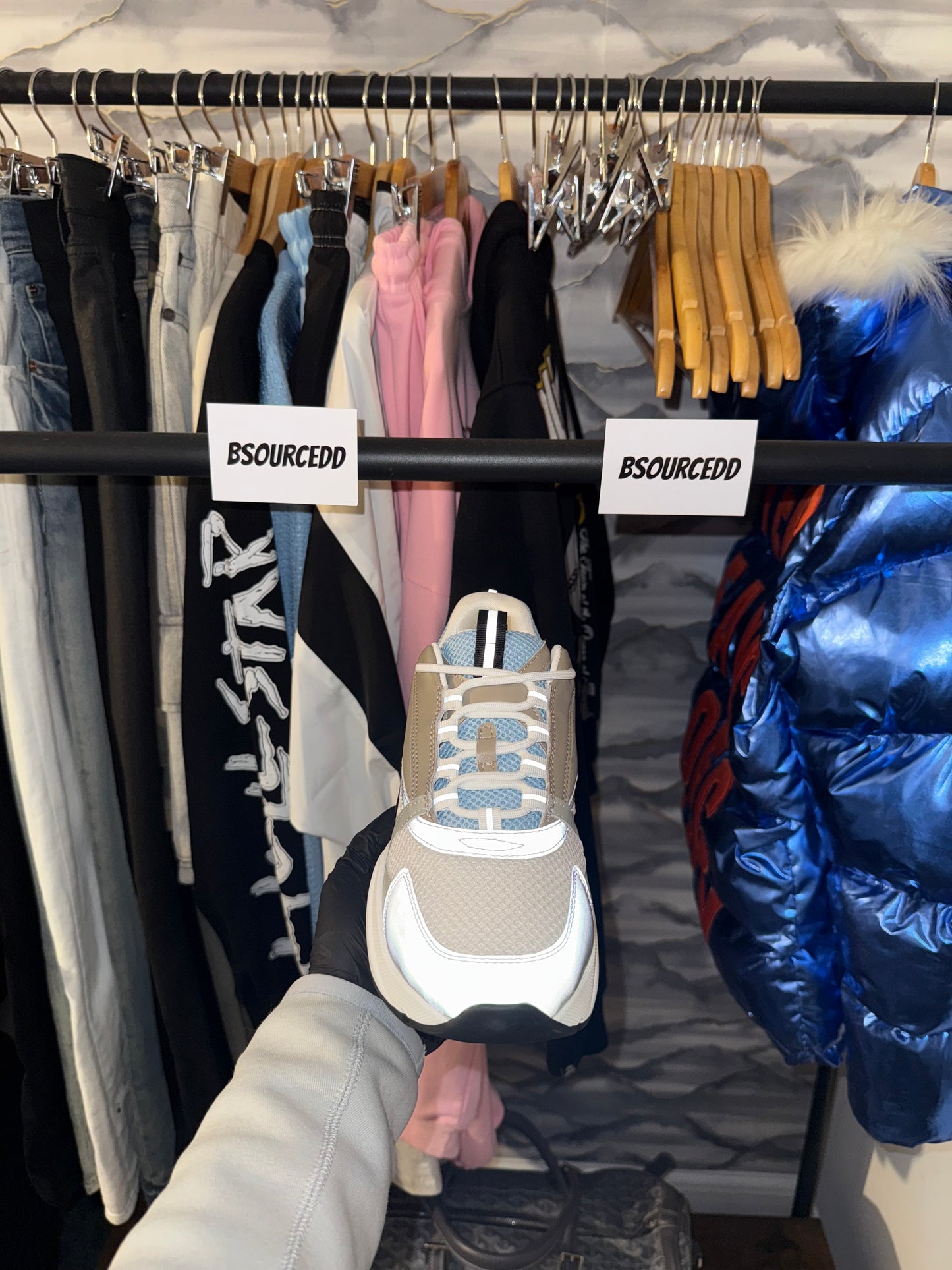 DIOR B22 SKY BLUE AND GREY