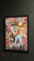BUGS BUNNY AND LOLA BUNNY A2 GLASSED FRAME
