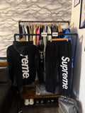 SUPREME SATIN APPLIQUÉ TRACKSUIT BLACK