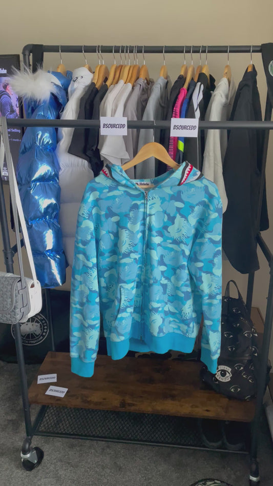 BAPE CAMO JACKET LIGHT BLUE