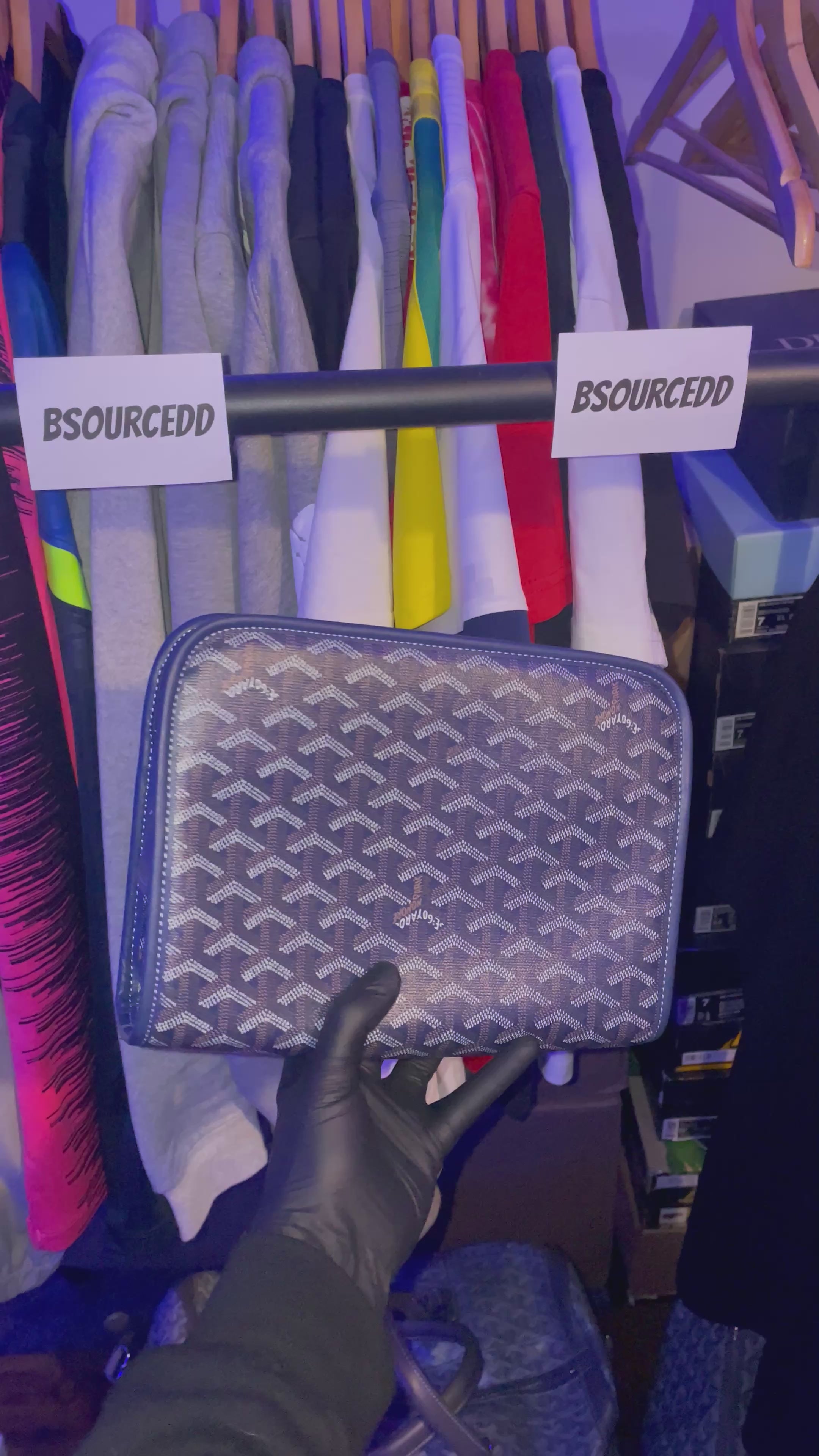 GOYARD WASH BAG