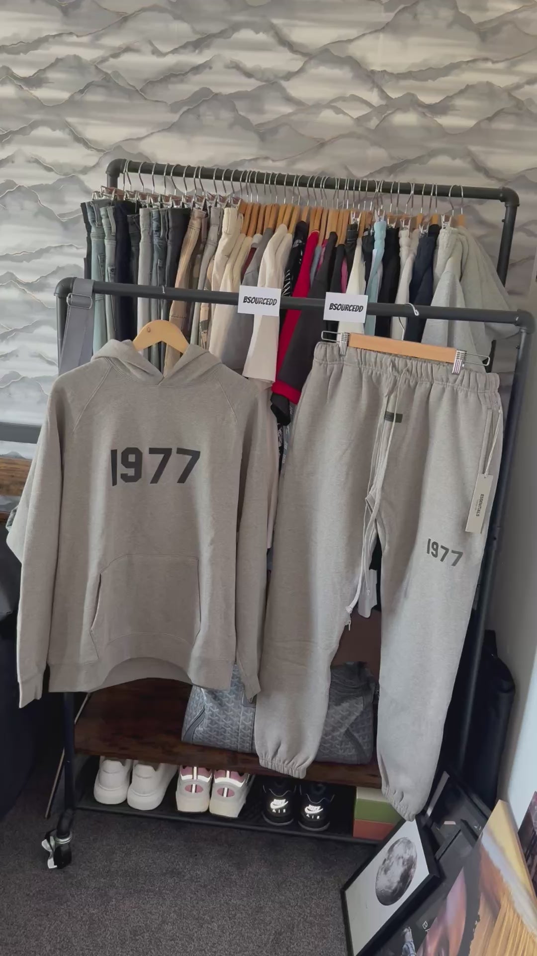 ESSENTIALS 1977 GREY TRACKSUIT