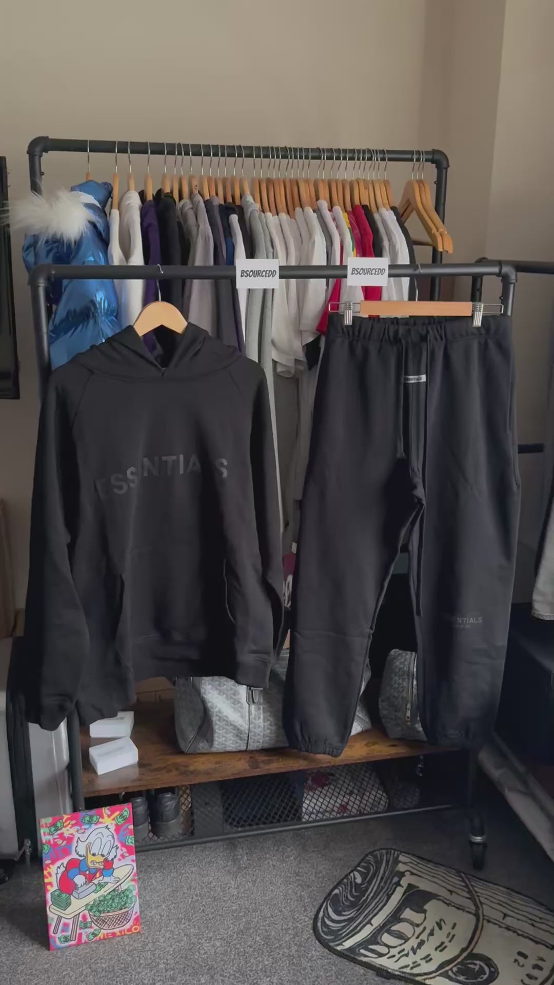 ESSENTIALS TRACKSUIT BLACK