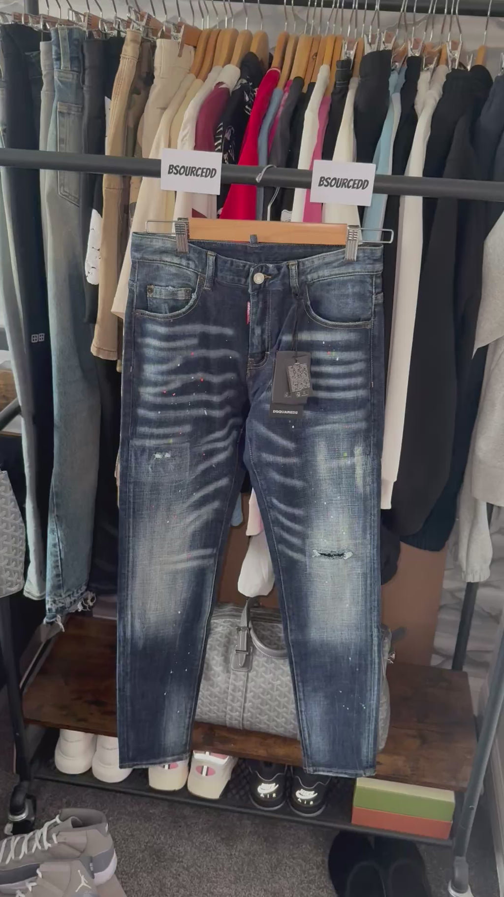 DSQUAREDD2 COOL GUY SLIM JEANS - BLUE