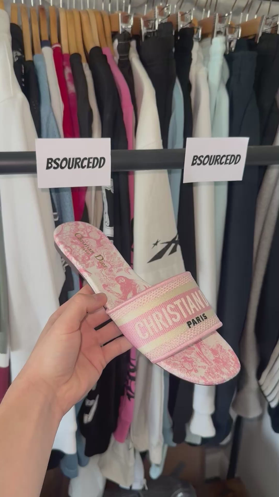 LADIES DIOR SLIDES