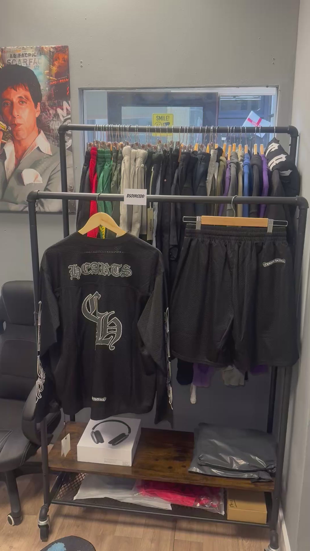 CHROME HEARTS SHORTS SET