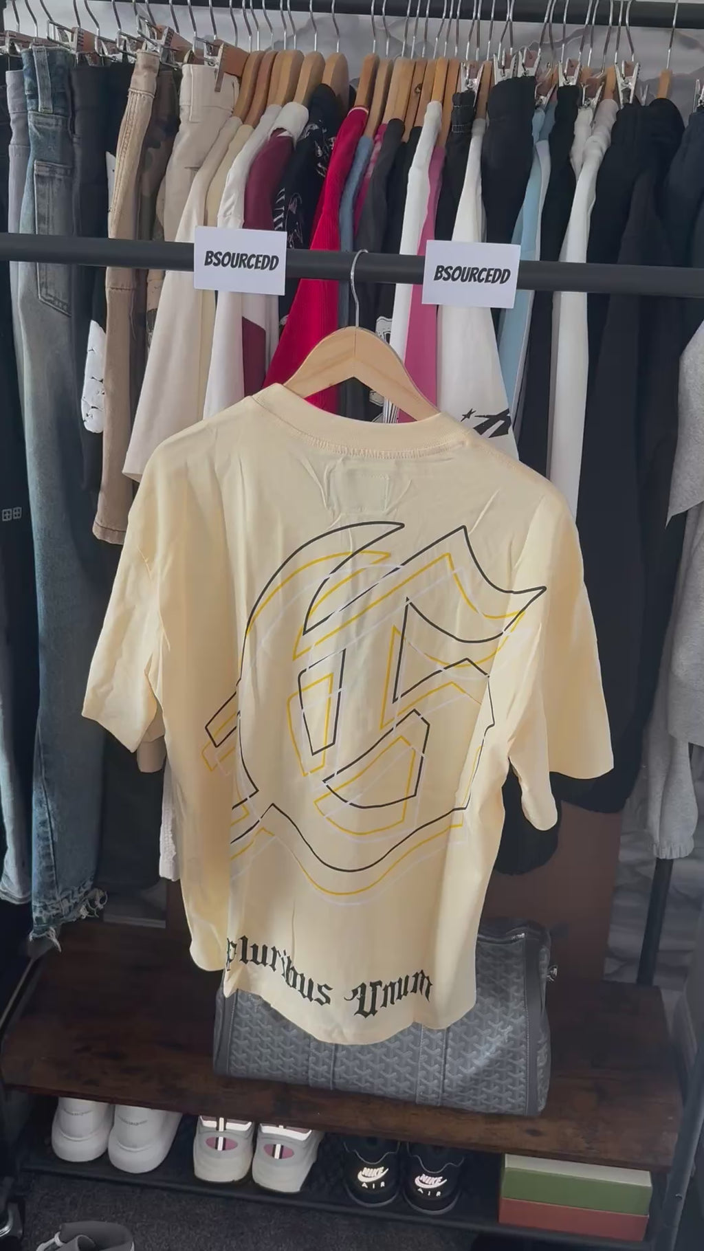 GODSPEED ASTRONAUT PYRAMID PRINTING TEE WASHED