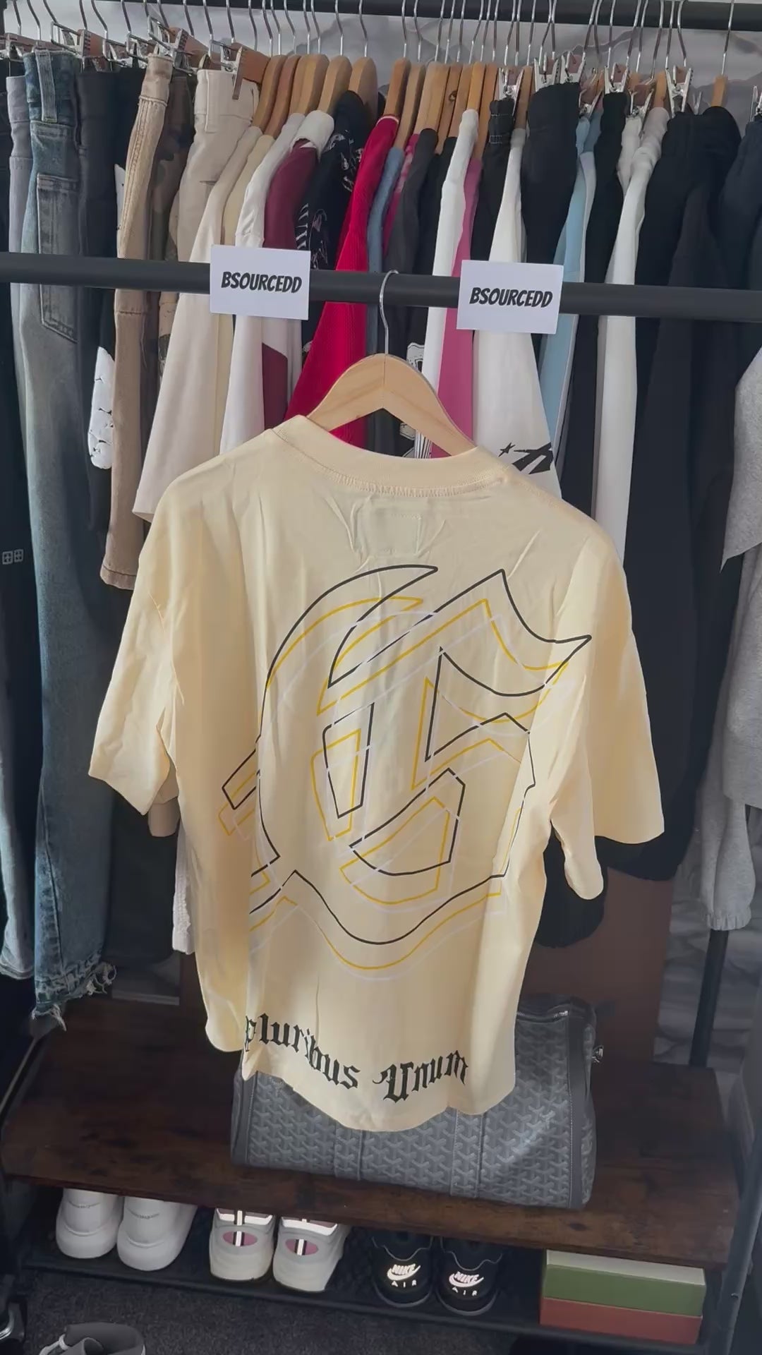 GODSPEED ASTRONAUT PYRAMID PRINTING TEE WASHED