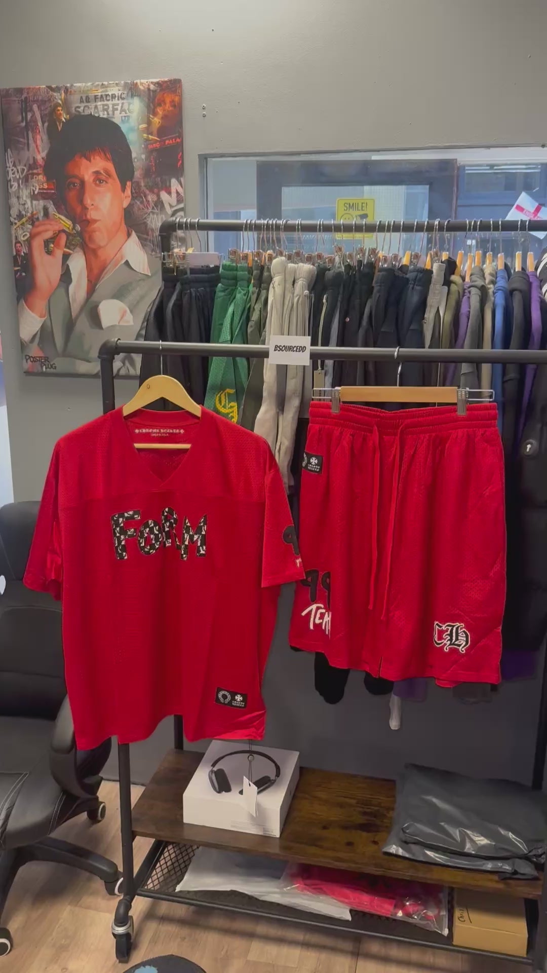 CHROME HEARTS SHORTS SET